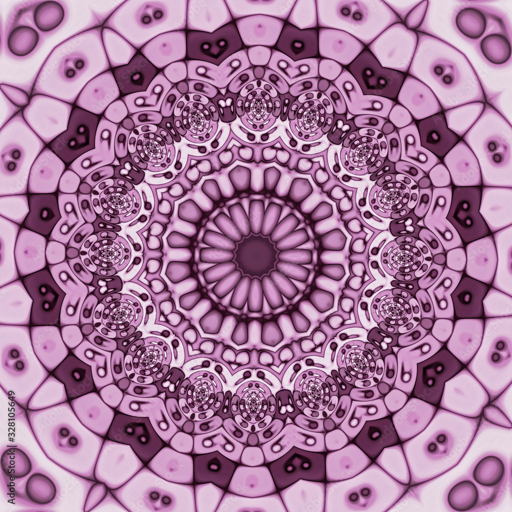 Obraz premium 3d effect - abstract mandala style pattern
