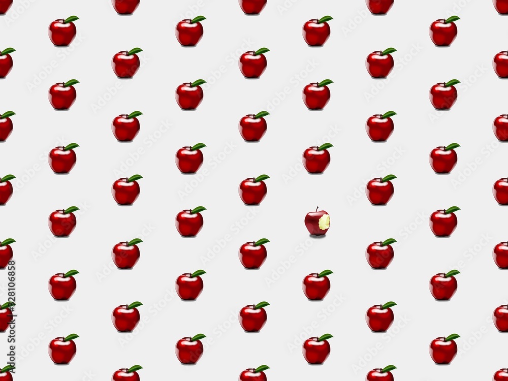 Seamless bright spring pattern with apple and juicy fruit. Seamless bright spring pattern with apple and juicy fruit.
