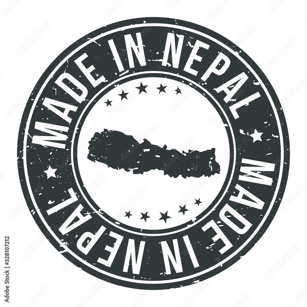 Made in Nepal Map. Quality Original Stamp Design Vector Art. Made in Nepal Map. Quality Original Stamp Design Vector Art.