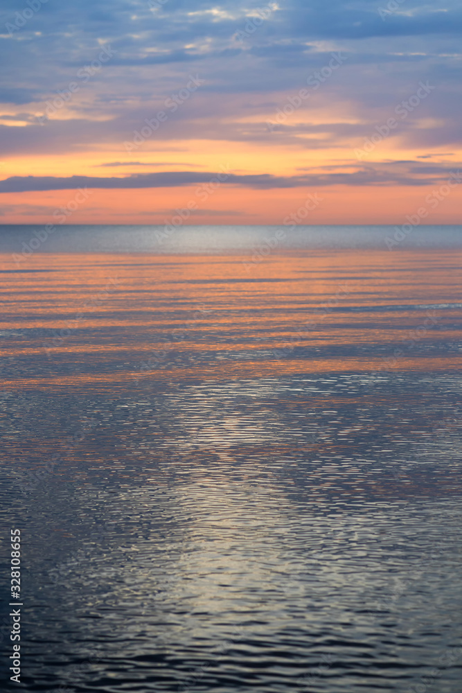 Fototapeta premium Baltic Sea skyline with clear sky