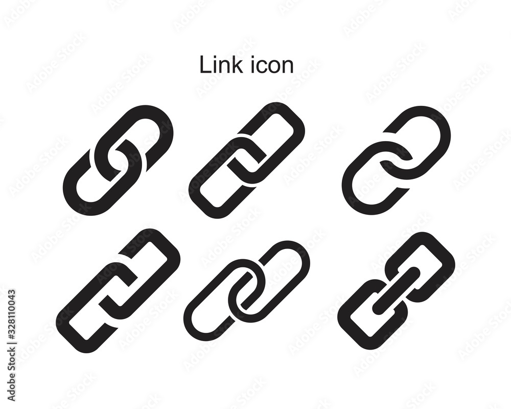 link icon template black color editable. link icon symbol Flat vector illustration for graphic and web design. link icon template black color editable. link icon symbol Flat vector illustration for graphic and web design.