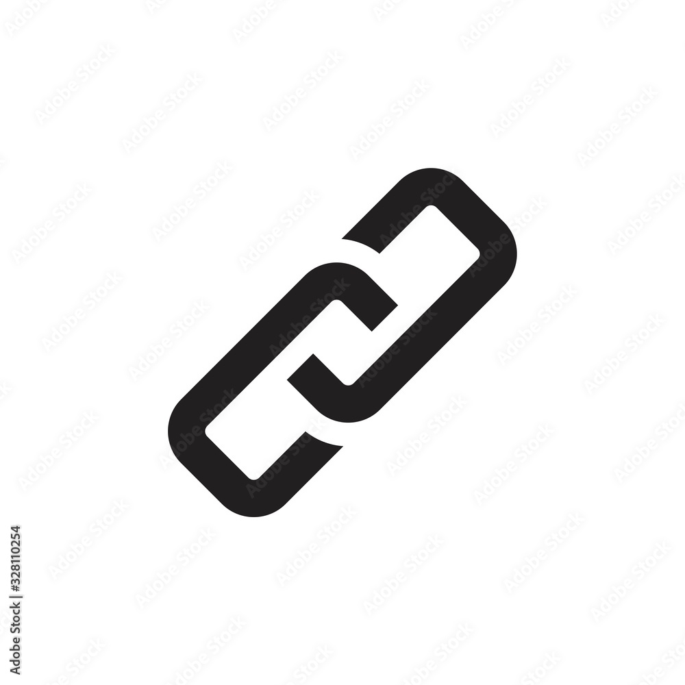 link icon template black color editable. link icon symbol Flat vector illustration for graphic and web design. link icon template black color editable. link icon symbol Flat vector illustration for graphic and web design.