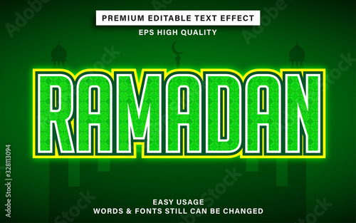 ramadan text effect