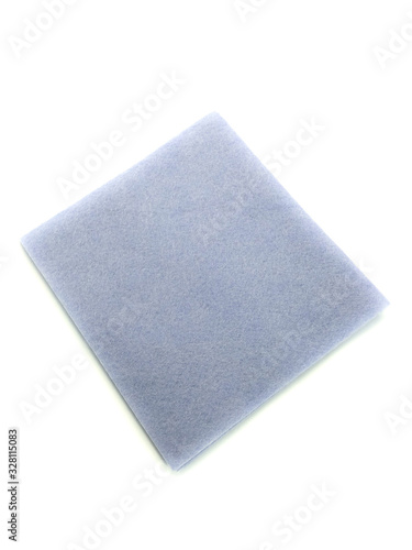 Napkin isolated on a white background. Napkin for the kitchen, for the bath, for wet cleaning. Napkin for professional house cleaning.