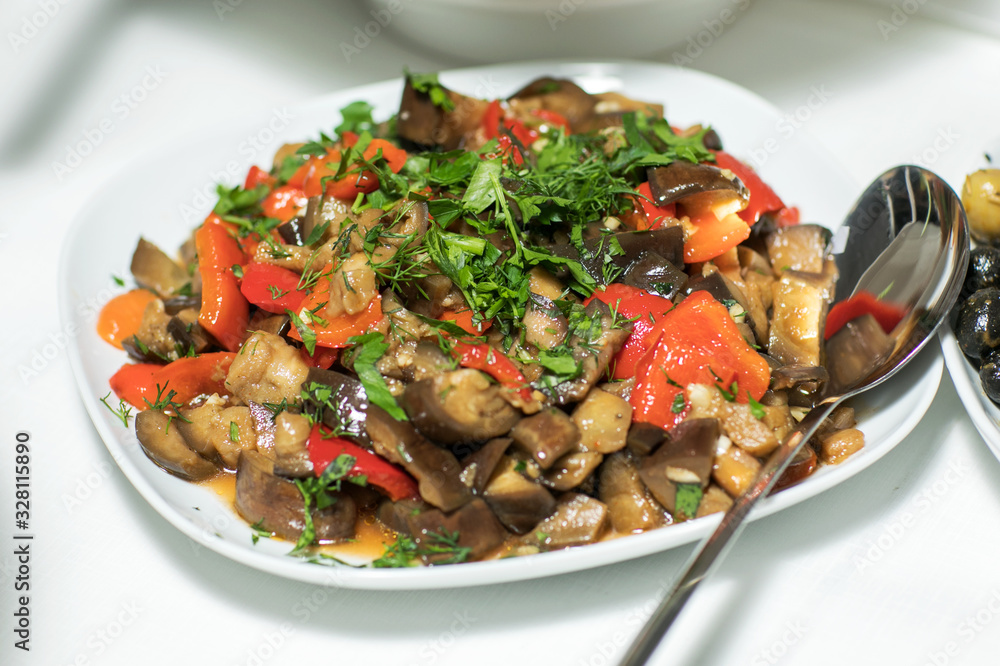 pickled vegetables, cucumber tomatoes asparagus and garlic cabbage