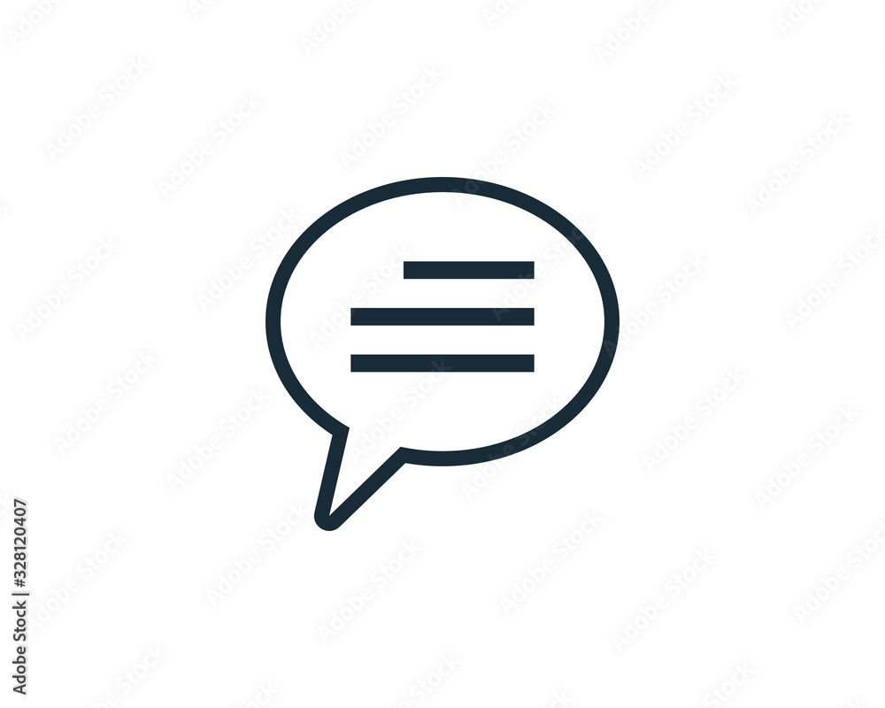 Speech Bubble Icon Vector Logo Template Illustration Design Speech Bubble Icon Vector Logo Template Illustration Design