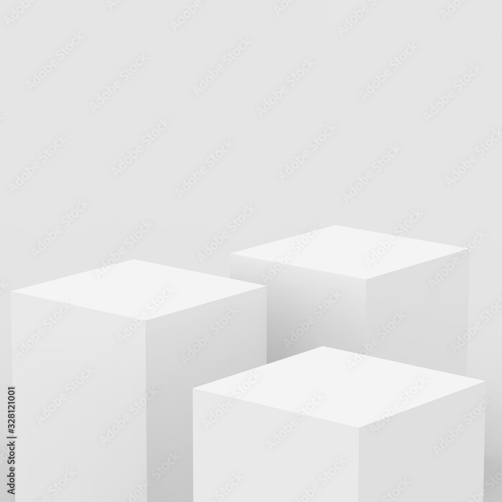3d gray white cube and box podium .. minimal scene studio background. Abstract 3d geometric shape object illustration render. Display for online business product. 3d gray white cube and box podium .. minimal scene studio background. Abstract 3d geometric shape object illustration render. Display for online business product.