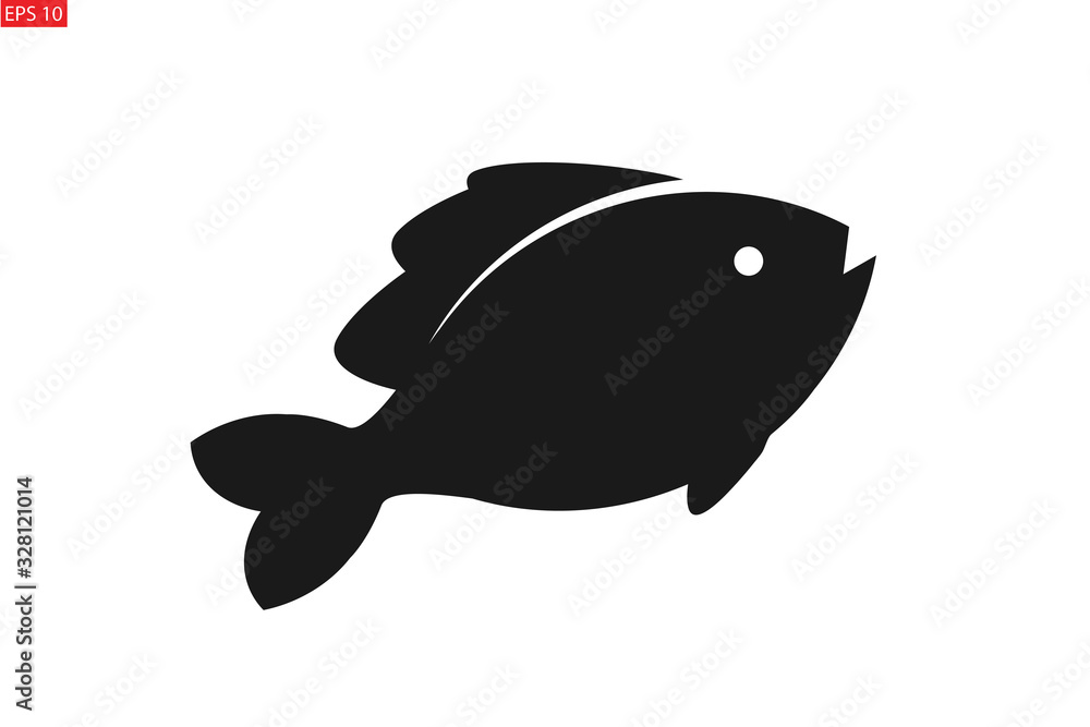 Obraz premium Fish icon vector
