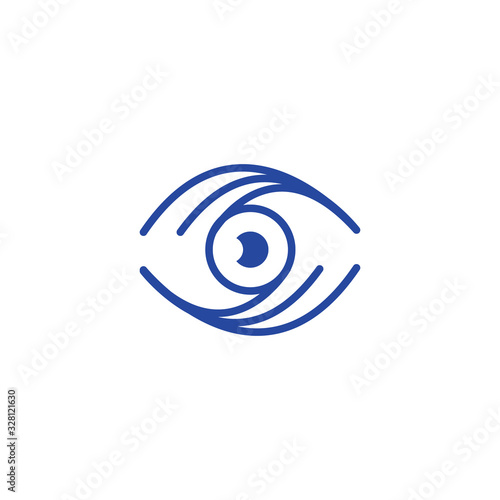 Eye Logo design vector template. Colorful media icon. Perfect for the photography, multimedia, and film.