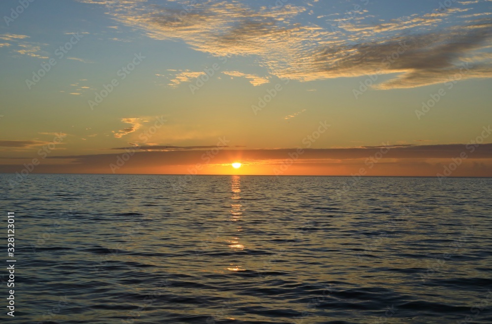 Obraz premium Sunset over the Gulf of Mexico 