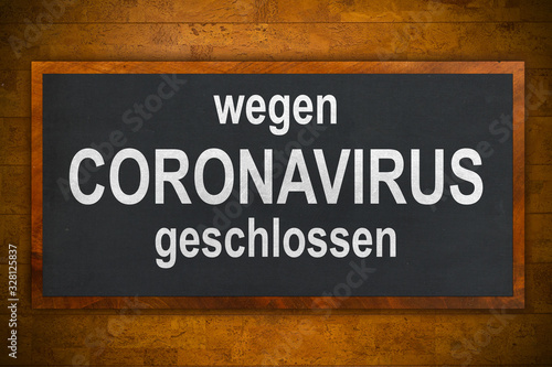 Tafel - wegen CORONAVIRUS geschlossen