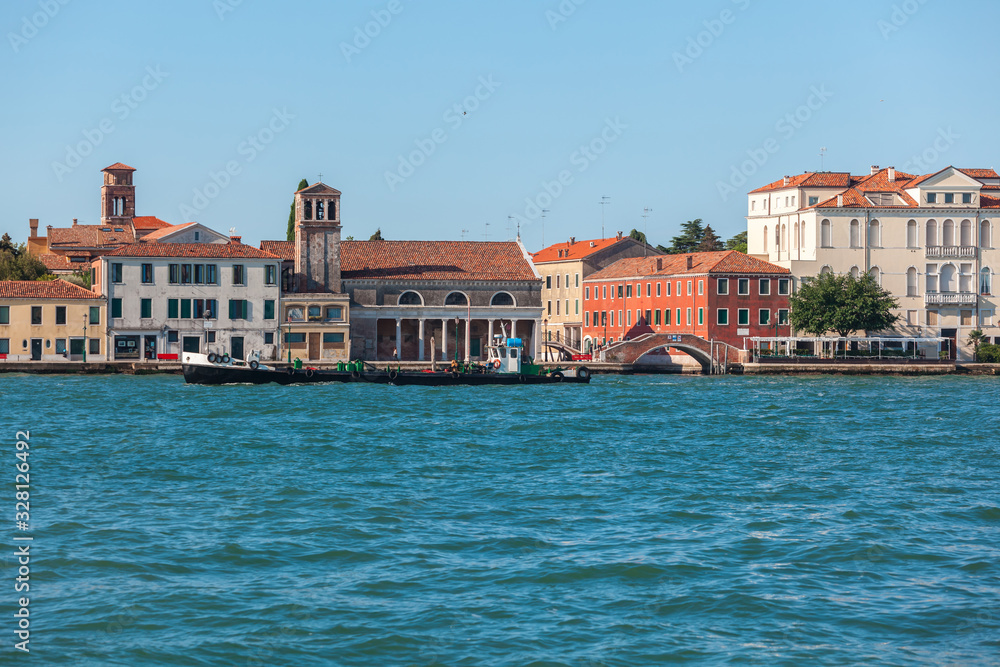 Famous old town and canal of venice, Italy