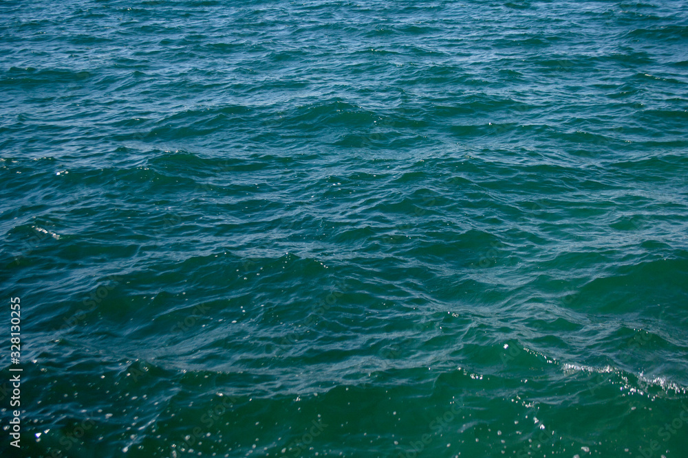 Clear blue sea water from Thessaloniki coastline