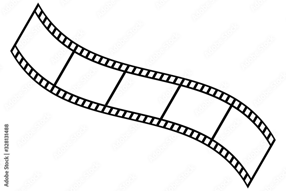 Film strip vector icon. Design vector illustration