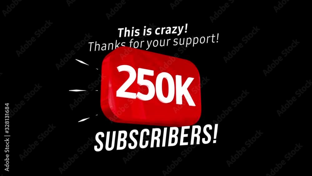250000 followers thank you video post. Special 250k user goal celebration for two hundred fifty thousand social media friends, fans or subscribers. Celebrate with your fans. 250000 followers thank you video post. Special 250k user goal celebration for two hundred fifty thousand social media friends, fans or subscribers. Celebrate with your fans.