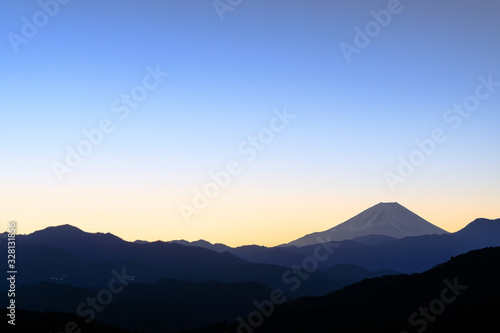 高下から見る富士山