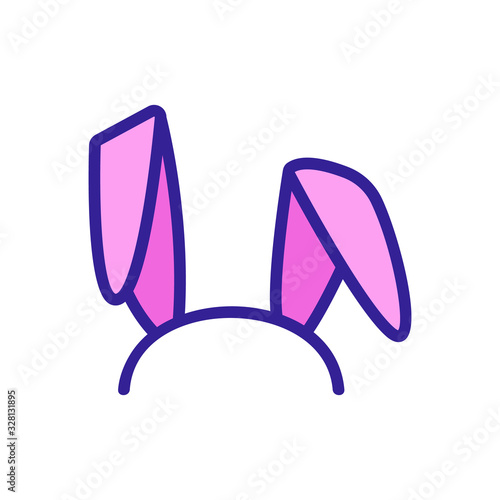 adult video icon vector. Thin line sign. Isolated contour symbol illustration