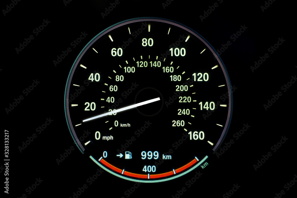 20 Kilometers per hour, light with car mileage with black background, number of speed, Odometer of car. R 20 Kilometers per hour, light with car mileage with black background, number of speed, Odometer of car. R