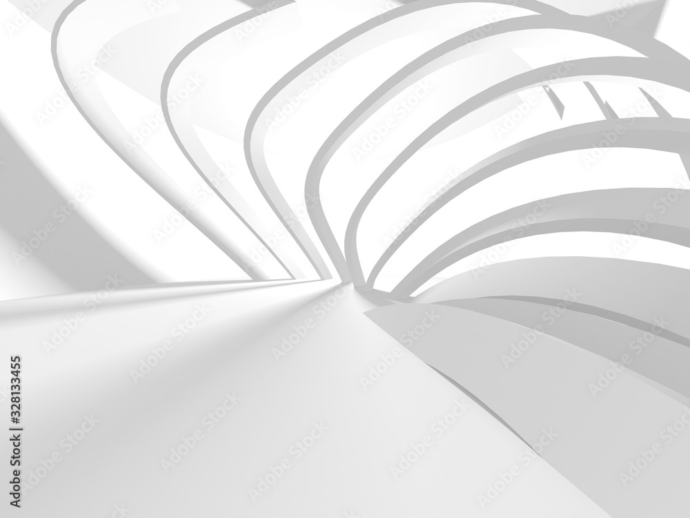 Fototapeta premium Abstract White Architecture Design Concept