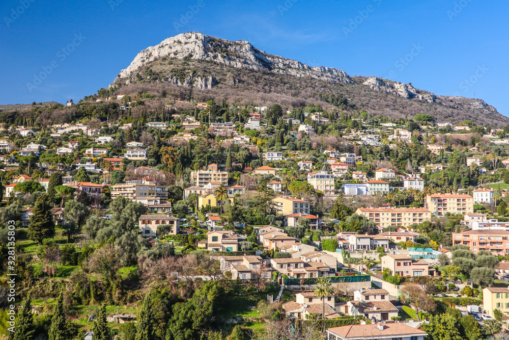 Wide view of Vence, South of France
