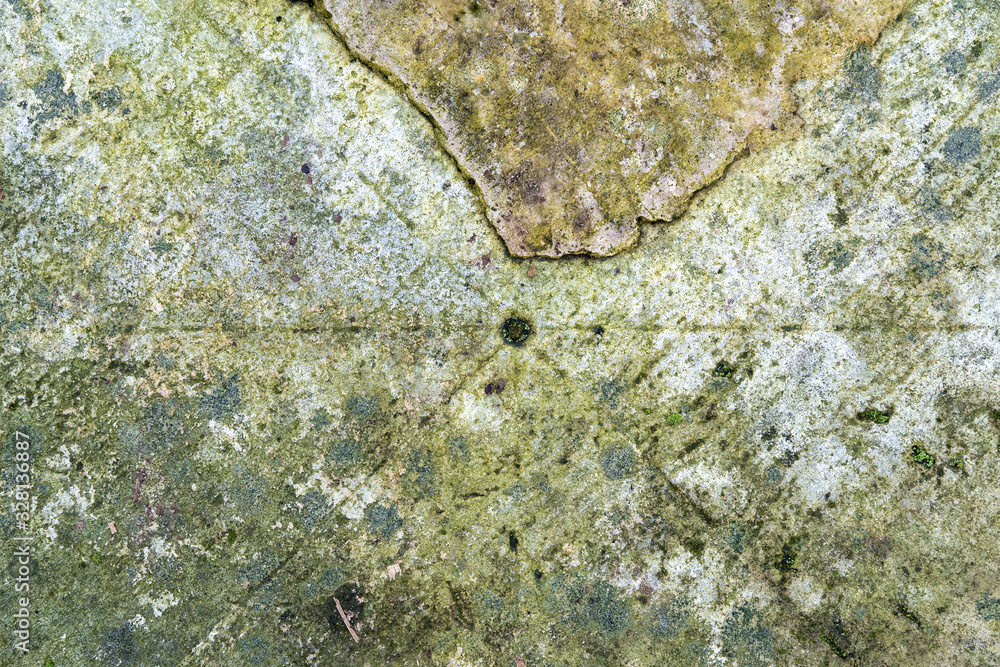 Obraz premium Texture stone artificial central hole diagonal lines.