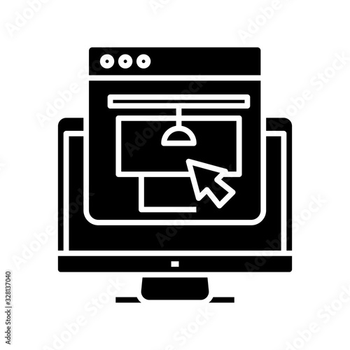 Nesessary object black icon, concept illustration, vector flat symbol, glyph sign.