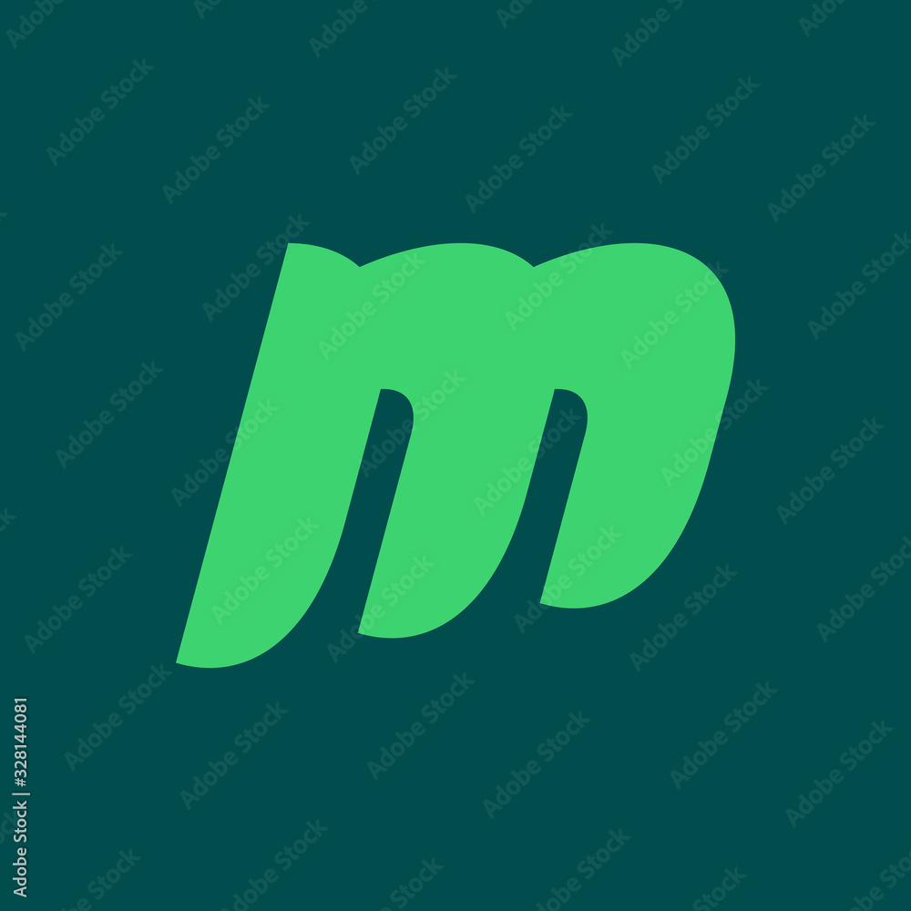 Obraz premium Letter M logo. Icon design. Template elements - vector sign