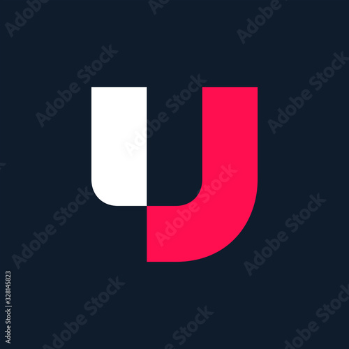 Letter U logo. Icon design. Template elements - vector sign