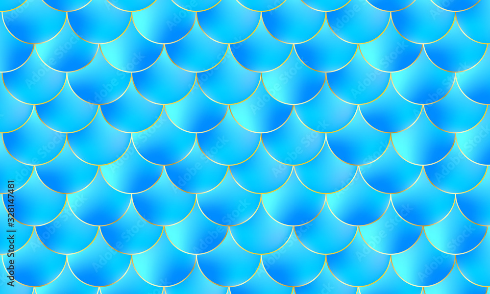 Mermaid kawaii pattern. Fish scale. Vector. Mermaid kawaii pattern. Fish scale. Vector.