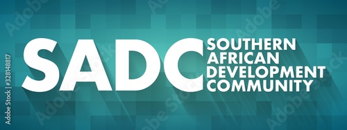SADC - Southern African Development Community acronym, business concept background