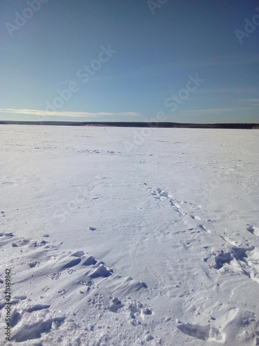 ice on lake