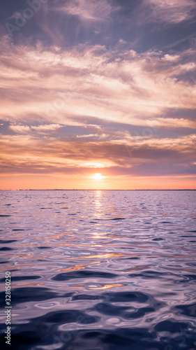 sunset over the sea © Richard