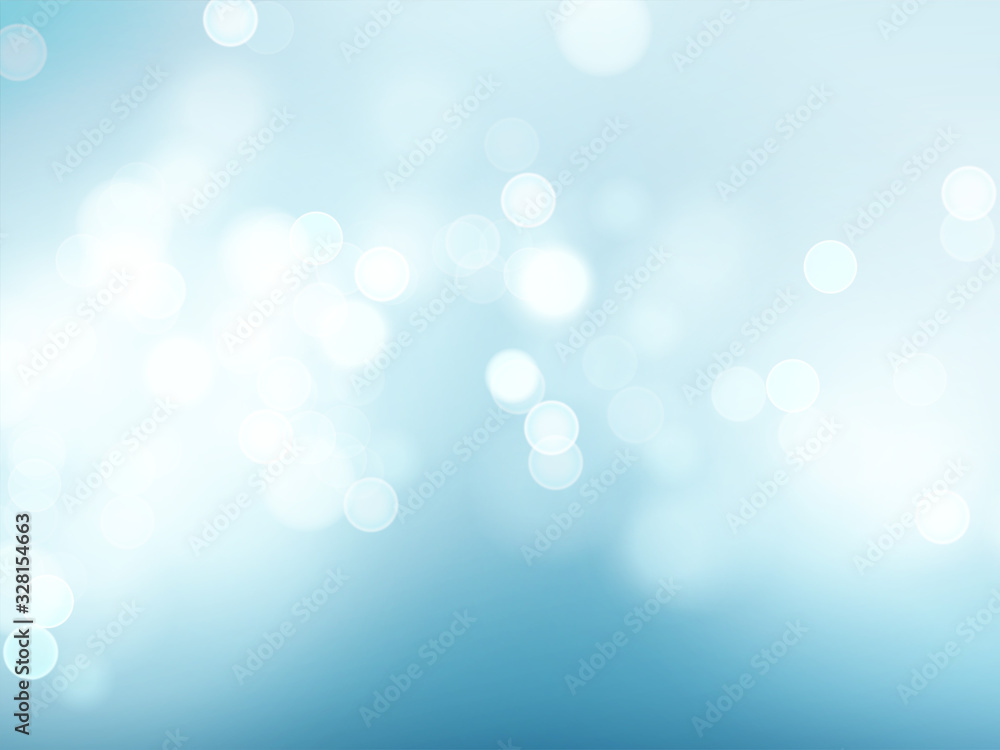 Blue sky with lens flare and bokeh pattern background. Vector illustration Blue sky with lens flare and bokeh pattern background. Vector illustration