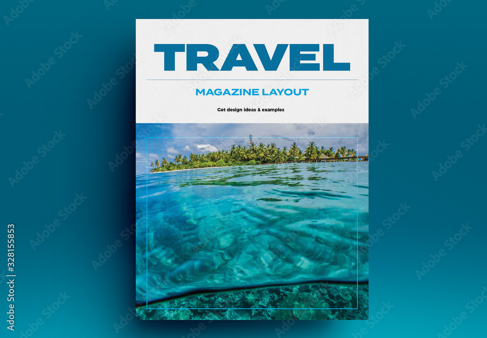 Travel Magazine Layout Stock Template | Adobe Stock