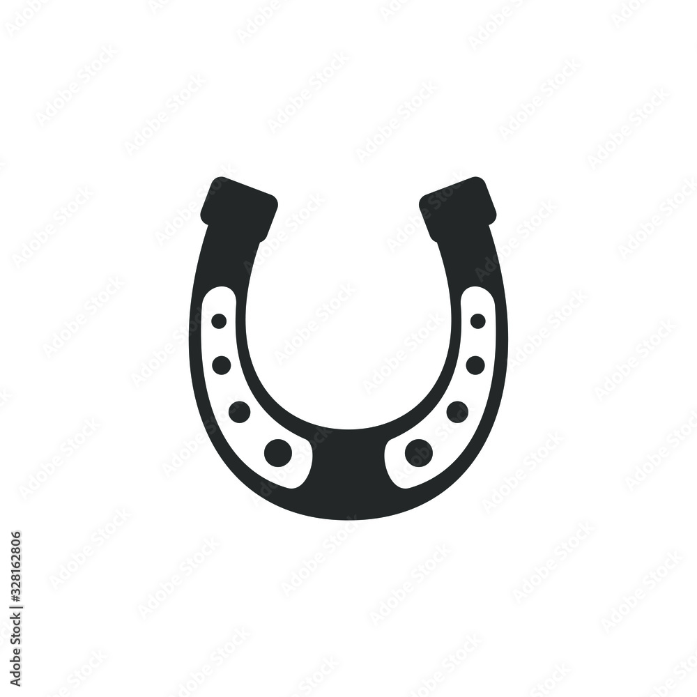 Fotografie Horseshoe icon template color editable