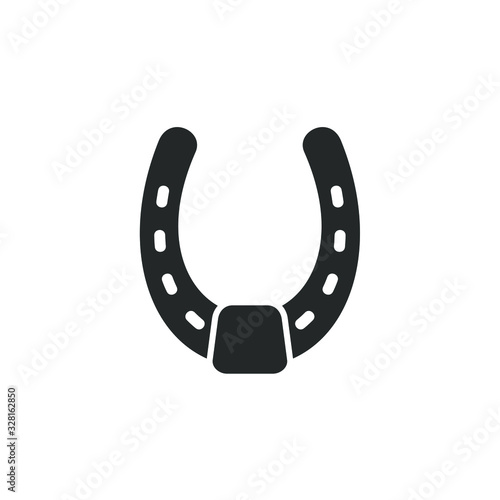 Horseshoe icon template color editable. Horseshoe symbol vector sign isolated on white background illustration for graphic and web design.
