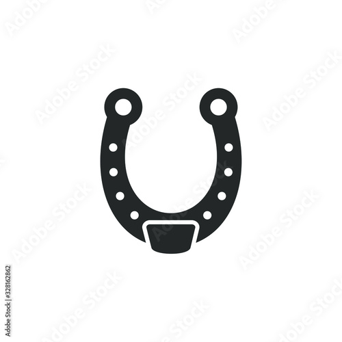 Horseshoe icon template color editable. Horseshoe symbol vector sign isolated on white background illustration for graphic and web design.