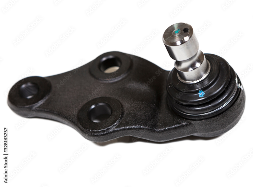 New spare part as ball joint, isolated on white background New spare part as ball joint, isolated on white background
