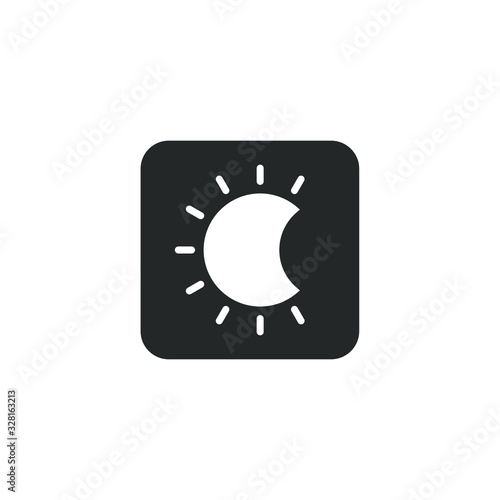 Phases of solar and lunar eclipse icon template color editable. sun or moon symbol vector sign isolated on white background illustration for graphic and web design.
