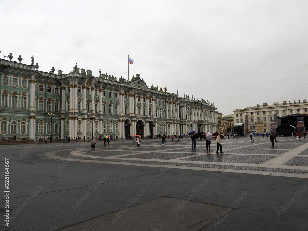 Palace Square, St Petersburg with Winter Palace