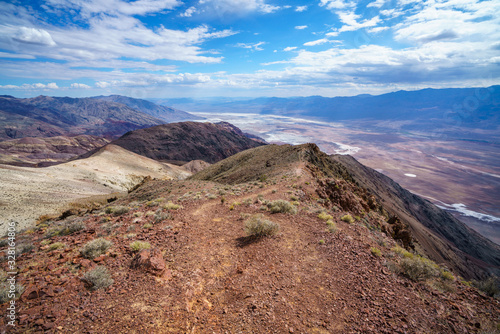 badwater basin from dantes view in death valley, california, usa
