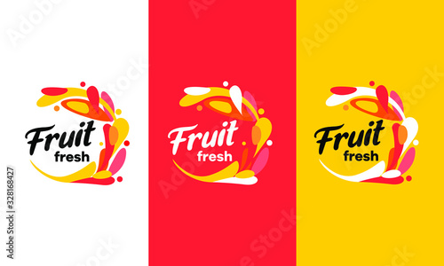 The logo for drinks. Sodas, lemonade, juice. Colourful