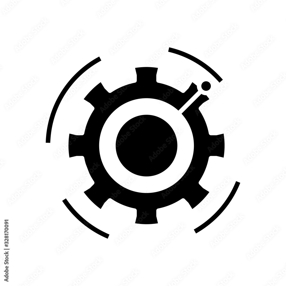 Productive target black icon, concept illustration, vector flat symbol, glyph sign. Productive target black icon, concept illustration, vector flat symbol, glyph sign.