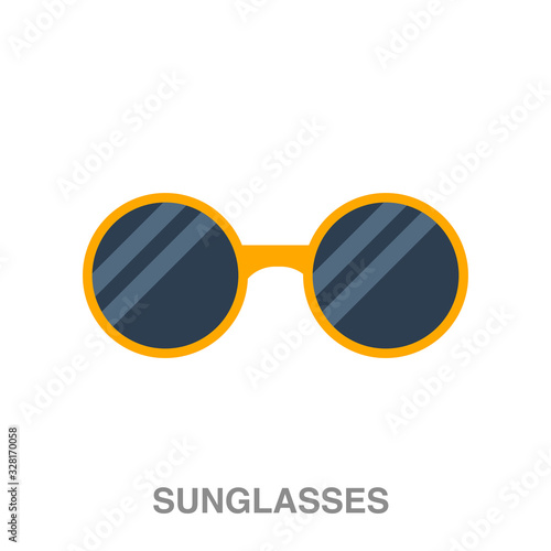 sunglass flat icon on white transparent background. You can be used black ant icon for several purposes.	
