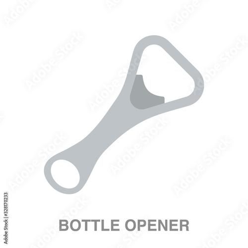 bottle opener flat icon on white transparent background. You can be used black ant icon for several purposes.	