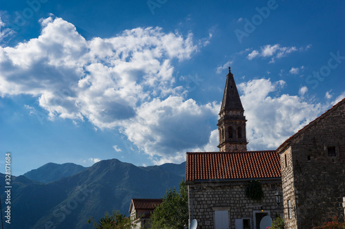 Perast. Catholic church. Montenegro.