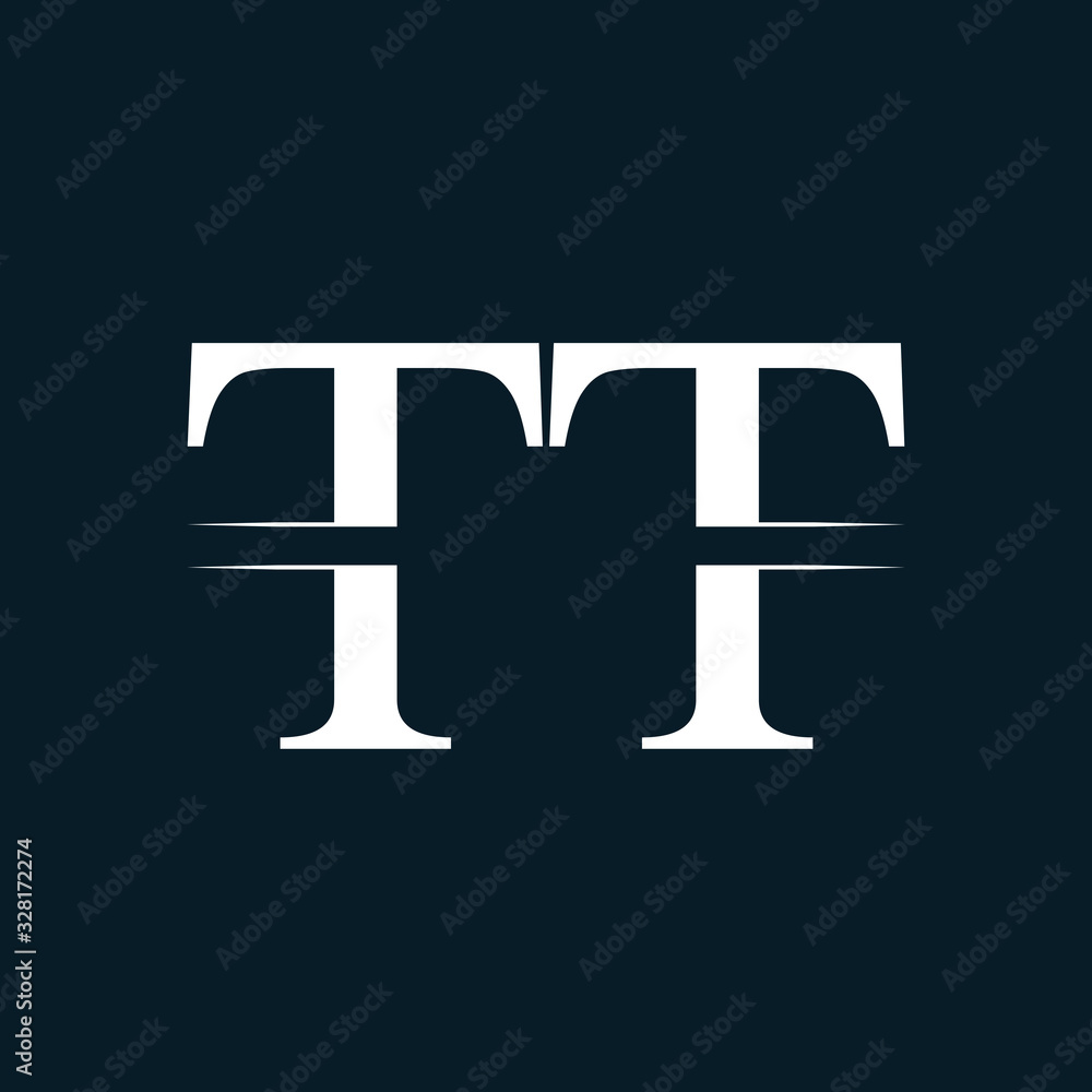 Initial Letter TT Logo Design Vector Template. Linked Typography TT Letter Logo Design Initial Letter TT Logo Design Vector Template. Linked Typography TT Letter Logo Design