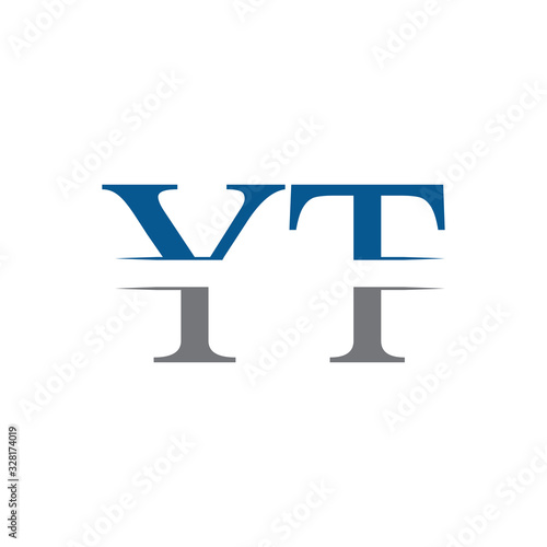 Initial YT Logo Design Vector Template. Creative Letter YT Business Logo Vector Illustration