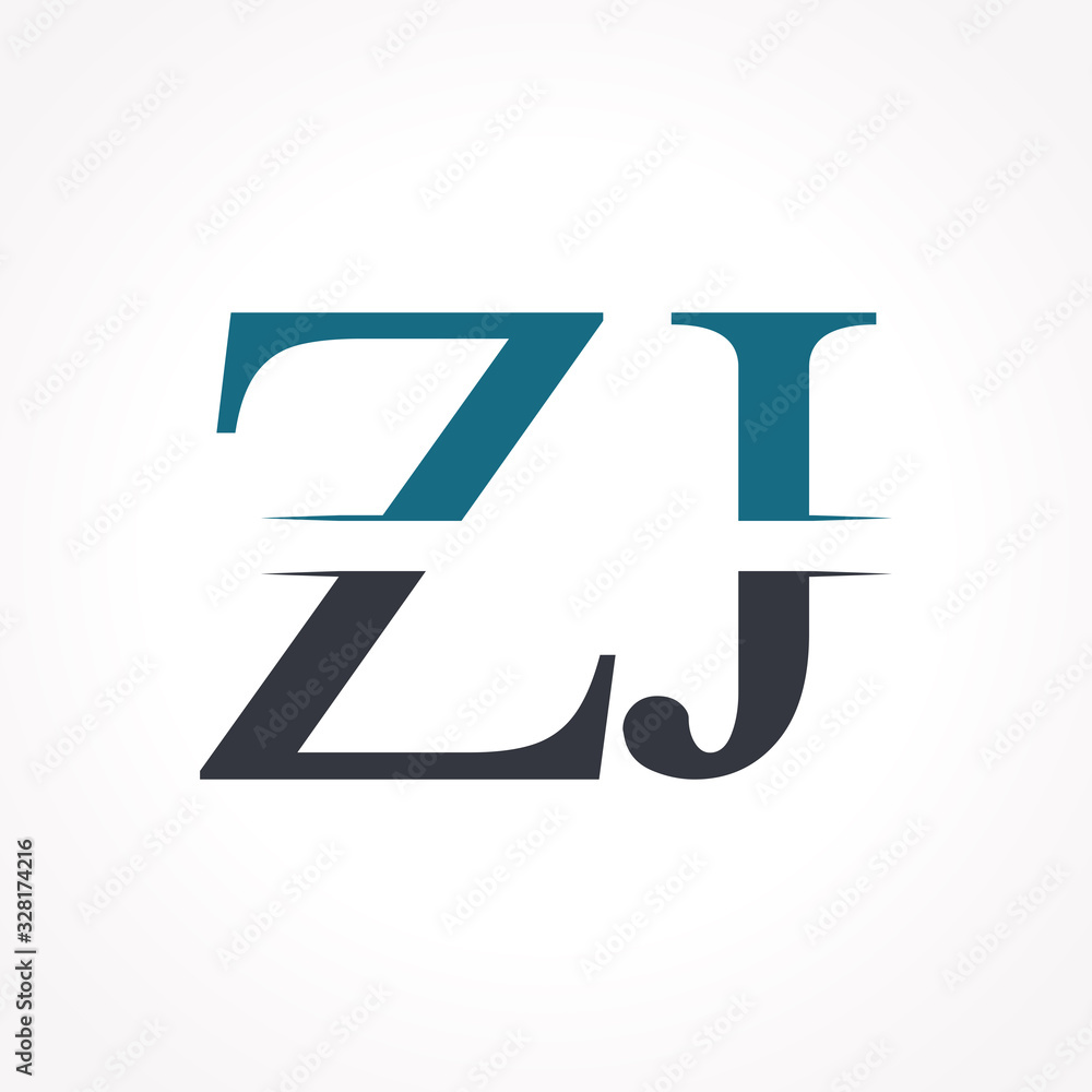 Initial ZJ Logo Design Vector Template. Creative Letter ZJ Business Logo Vector Illustration Initial ZJ Logo Design Vector Template. Creative Letter ZJ Business Logo Vector Illustration
