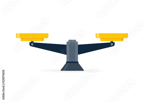Vector scales Icon, isolated on a white bacground. Vector illustration.